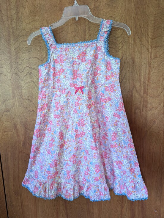 Hanna Andersson Other - 🌺 Hanna Andersson "Flower Market" Sundress with Blue Trim